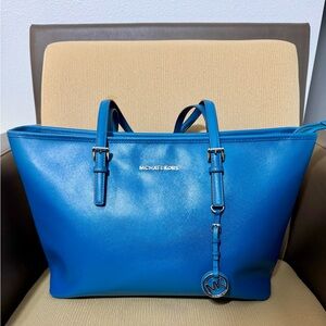 Michael Kors Blue Tote Bag